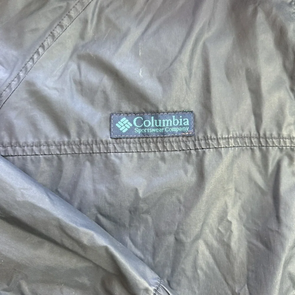 Vintage‎ Columbia Navy Blue Windbreaker Size Large